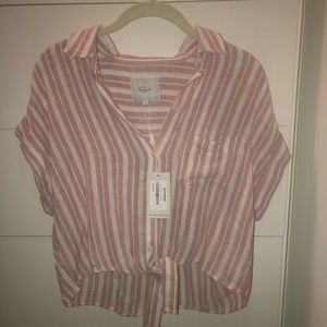 Rails Amelie tie-front shirt